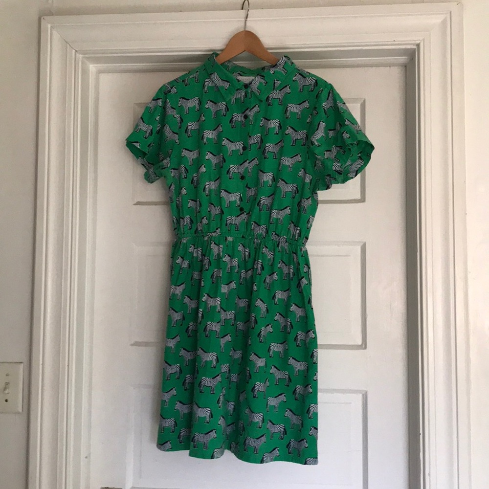 Compania Fantastica Zebra Print Dress